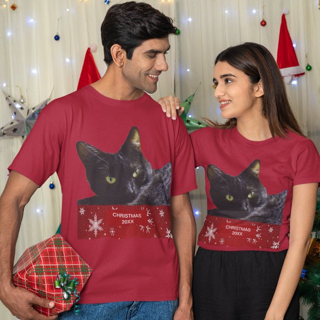 Black Cat Christmas 20XX Unisex T-Shirt (Black Cat Christmas 20XX Unisex T-Shirt)