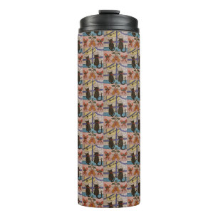 Black Cat Christmas Thermal Tumbler Thermosbecher