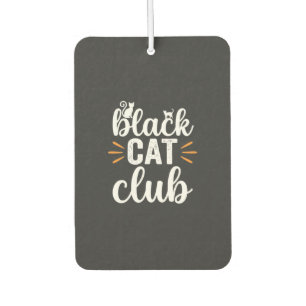 Black Cat Club Halloween-Design Autolufterfrischer