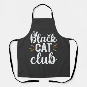 Black Cat Club Halloween-Design Schürze