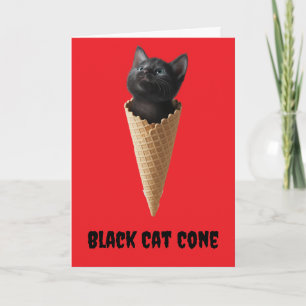 Black Cat Cone Karte