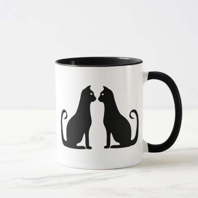 Black Cat Design Tasse (Rechts)