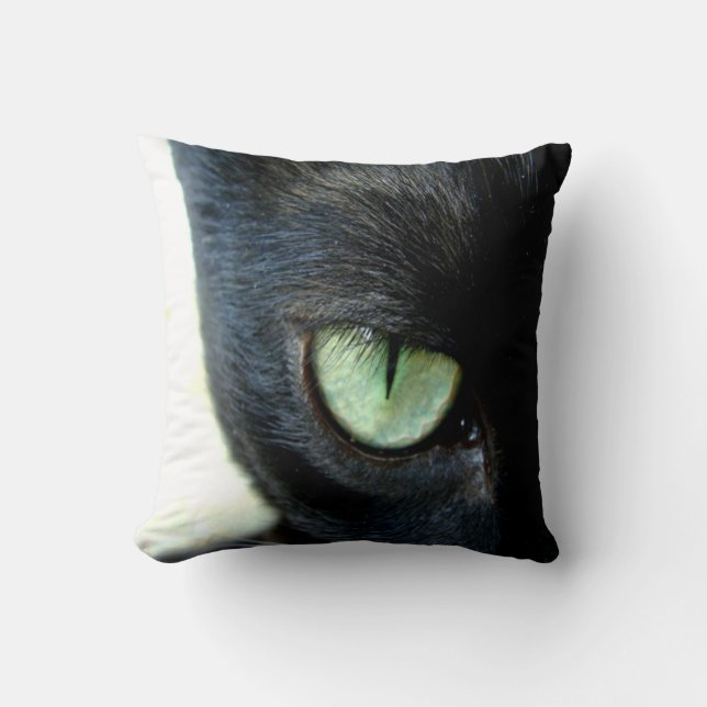 Black Cat Eye Kissen (Vorderseite)