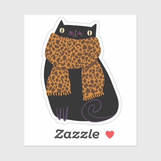 Black Cat Fall Saison Halloween Spooky Niedlich Aufkleber (Blatt)