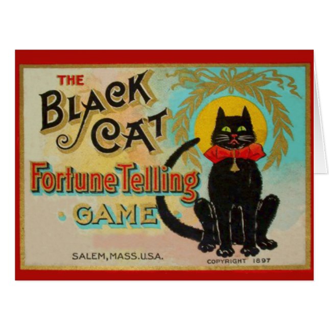 Black Cat Fortune Telling Game (Vorderseite (Horizontal))