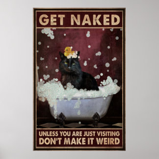 Black Cat Funny Bad Poster