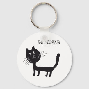 Black Cat Funny Key Ring Schlüsselanhänger