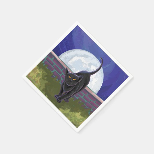 Black Cat Geschenke & Accessoires Serviette (Ecke)