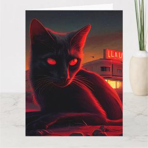 Black Cat Grußkarten Karte