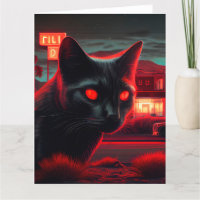 Black Cat Grußkarten