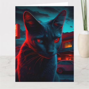 Black Cat Grußkarten Karte