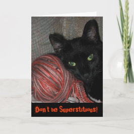 Black Cat Halloween Grußkarte Karte