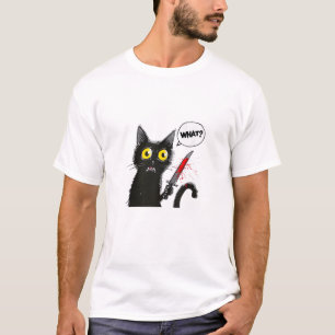 Black Cat Halloween Kostüm Was Funny Cover T-Shirt