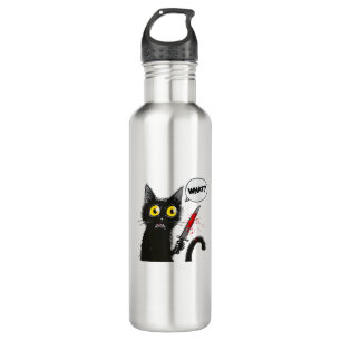 Black Cat Halloween Kostümkunstwerk Spichcraft Web Edelstahlflasche