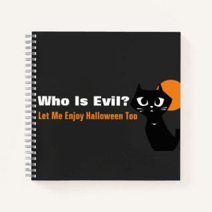 Black Cat Halloween Notizbuch