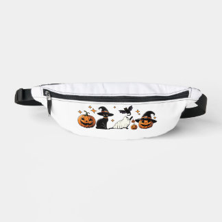 Black Cat Halloween Pumpkin Boo Ghost Witch Spooky Bauchtasche