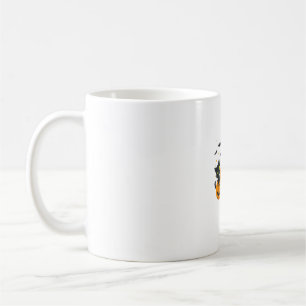 Black Cat Halloween Pumpkin Spooky Nacht Kaffeetasse