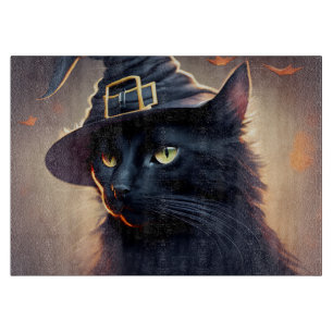Black Cat Halloween Schneidebrett