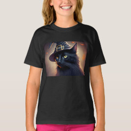 Black Cat Halloween T-Shirt