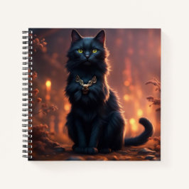Black Cat Hardcover Notizbuch