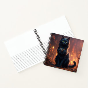 Black Cat Hardcover Notizbuch
