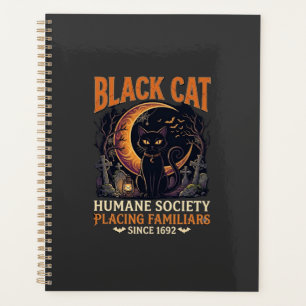 Black Cat Humane Society Halloween Halbmond L Planer