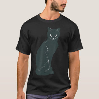 Black Cat I Liebe Cat Funny Cat Lover Cat Lover  T-Shirt