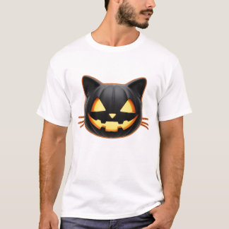 Black Cat Jack o'Lantern Emoji Classic T-Shirt