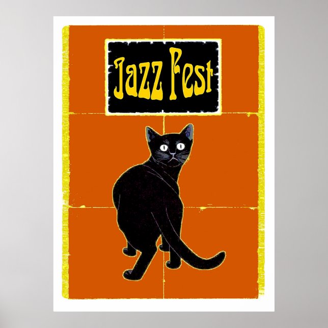 Black Cat Jazz Fest Poster (Vorne)