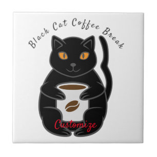 Black Cat Kaffee Break Thunder_Cove Fliese