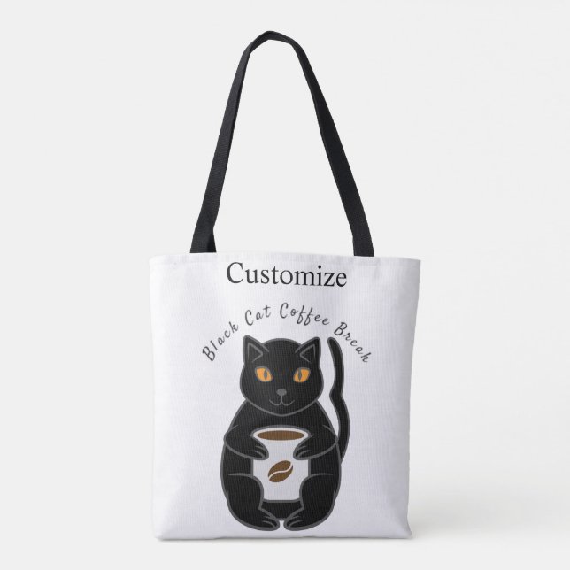 Black Cat Kaffee Break Thunder_Cove  Tasche (Rückseite)