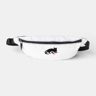 Black Cat Killer Instinkte Tote Maus Punk Goth Bauchtasche