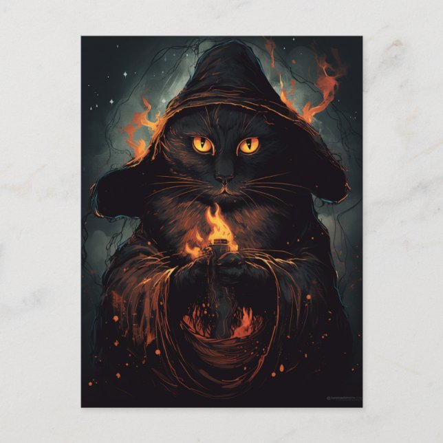 Black Cat lance une carte postale sort (Devant)