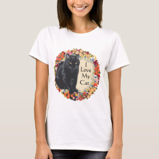Black Cat Liebe T-Shirt