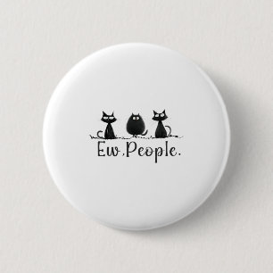 Black Cat Lover Grumpy Graphic Funny Coolen neue L Button