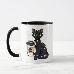 Black Cat Lover Kaffee Break Cup Tasse
