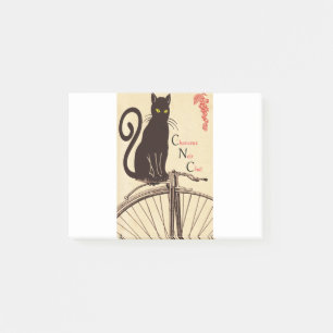 Black Cat Lucky Cat schwarzer Zeichentrickcharakte Post-it Klebezettel