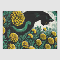 Black Cat Marigold Kunst Kunstvoll wandern