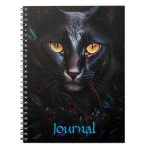 Black Cat Mystical Style Art Journal