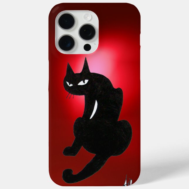 BLACK CAT NINJA Red Case-Mate iPhone Hülle (Rückseite)