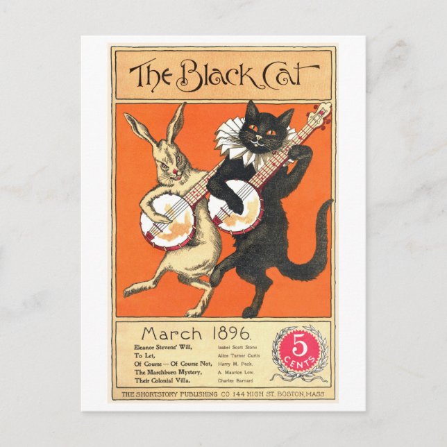 Black Cat No. 2 Postcard Postkarte (Vorderseite)