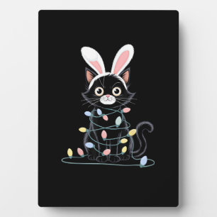 Black Cat Oaster Pajama Osterdekorationen L Fotoplatte