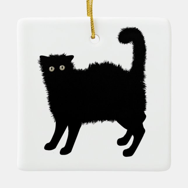 Black Cat Ornament (Vorderseite)