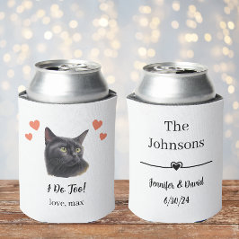 Black Cat Pet Wedding kann Cooler Gefallen Dosenkühler