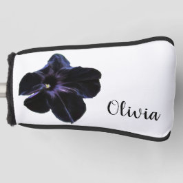 Black Cat Petunia Personalisierter Golf Head Cover Golf Headcover