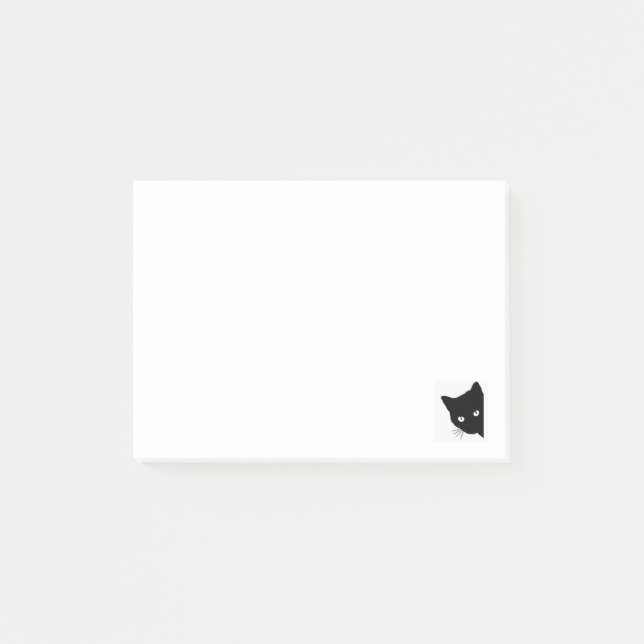 Black Cat Post it Notes Post-it Klebezettel (Vorderseite)