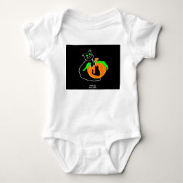 Black Cat Pumpkin Baby Jersey Bodysuit Baby Strampler