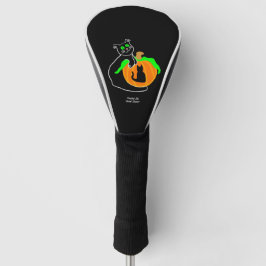 Black Cat Pumpkin Golf Club Cover Golf Headcover