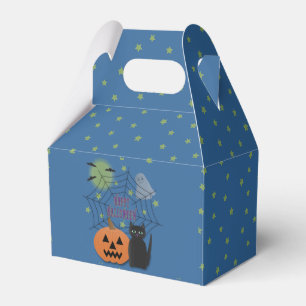 Black Cat & Pumpkin Kein Beängstigendes Halloween Geschenkschachtel