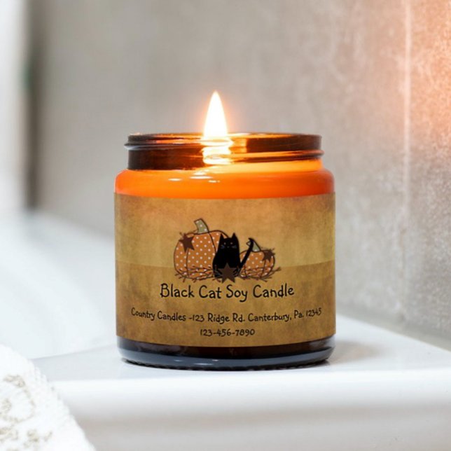 Black Cat & Pumpkin Label (Von Creator hochgeladen)